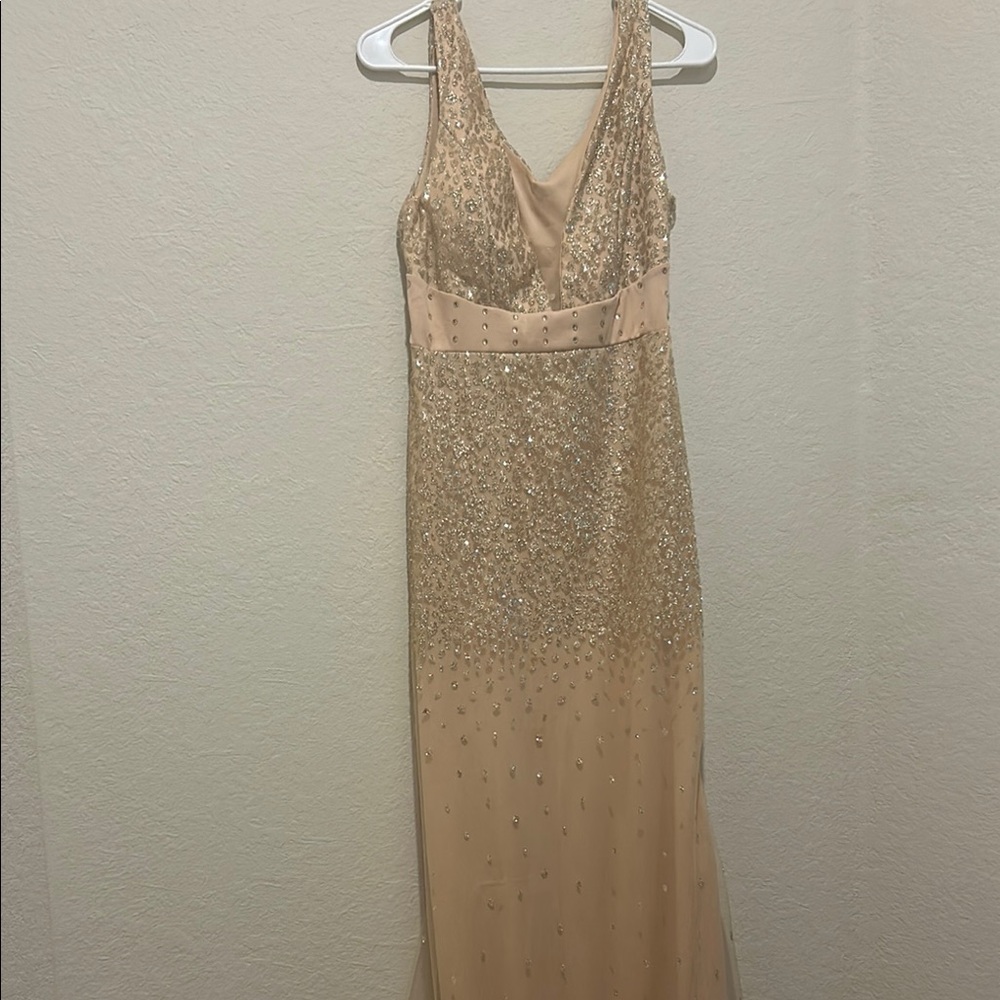 Elegant Beige Evening Gown